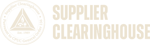 The Supplier Clearinghouse, pursuant to CPUC General Order 156